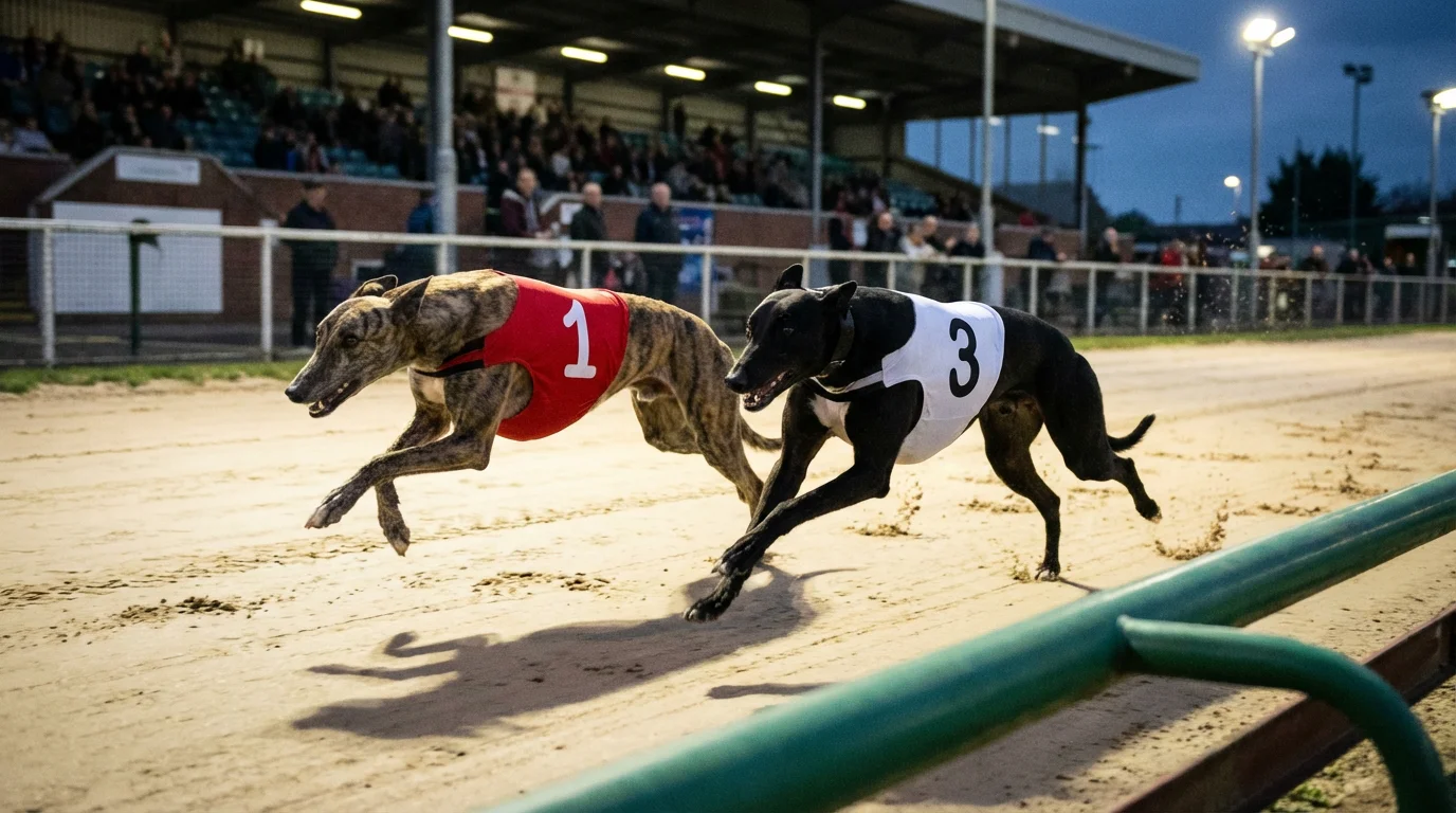 Greyhound forecast bet slip showing first and second place predictions